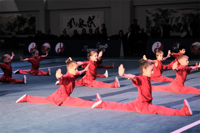 俄羅斯青少年在開(kāi)幕式上進(jìn)行武術(shù)表演。駐俄羅斯大使館供圖