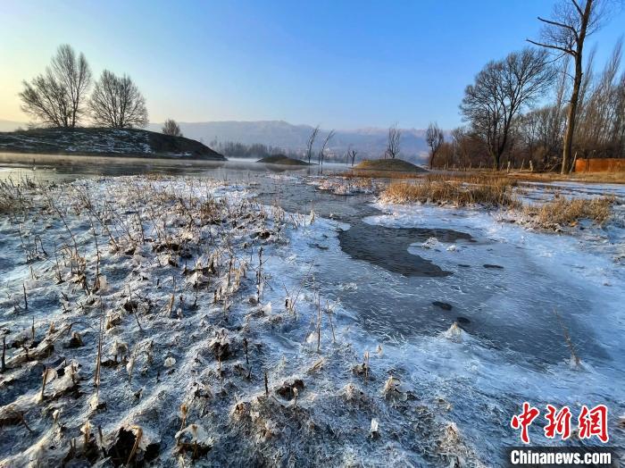 圖為青海省化隆縣黃河濕地景色。　李玉峰 攝