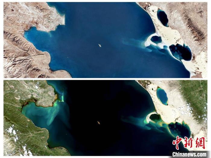 衛(wèi)星鳥瞰“生態(tài)大省”青海：沙化治理明顯，青海湖如藍寶石