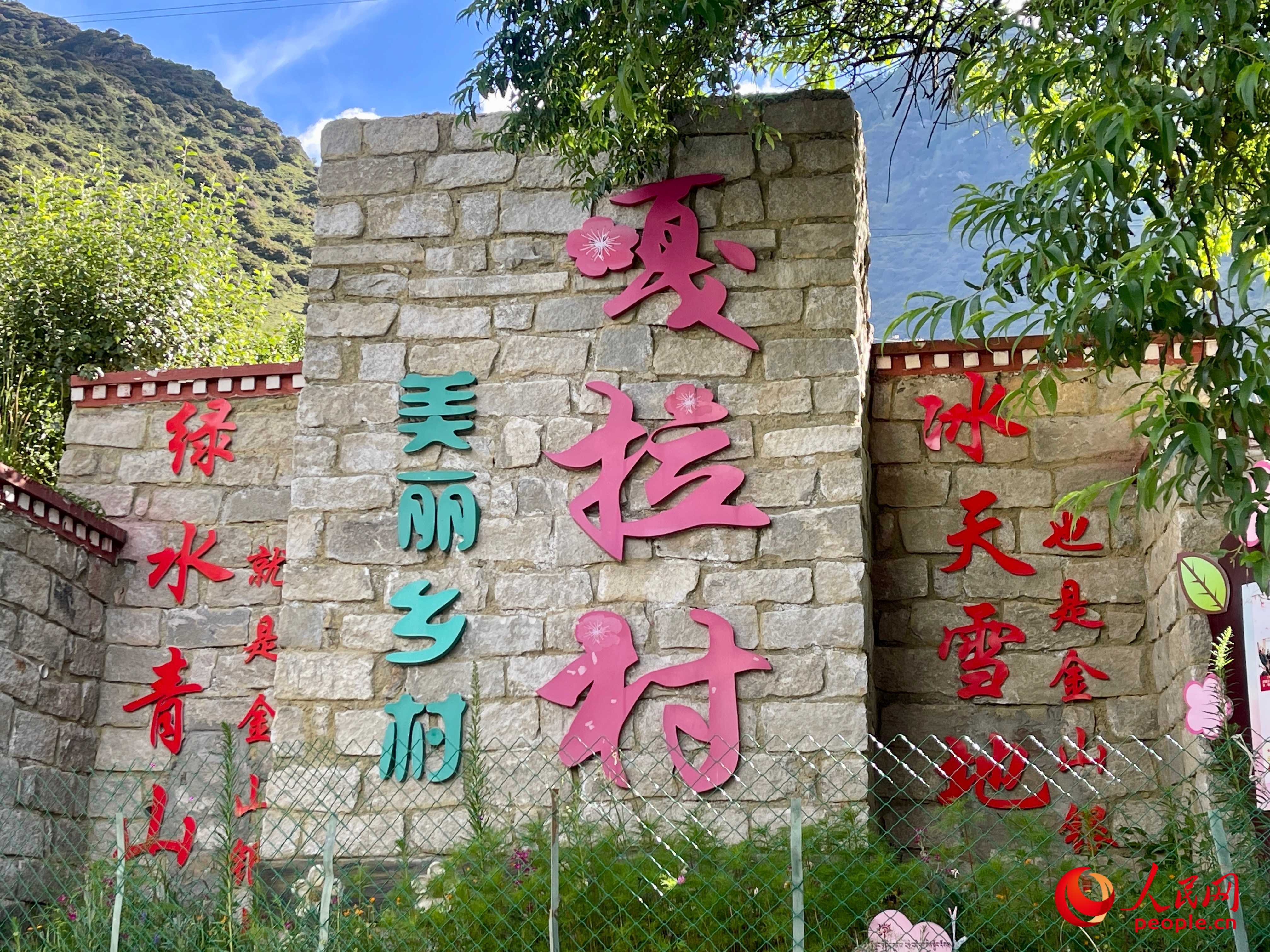 林芝鎮(zhèn)嘎拉村。人民網(wǎng) 周靜圓攝